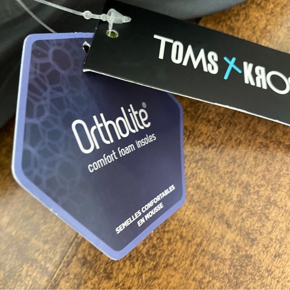 TOMS x KROST Alpargataa Gamma Black Suede Slip-On Shoes NWT Mens Size 8 - Picture 4 of 12